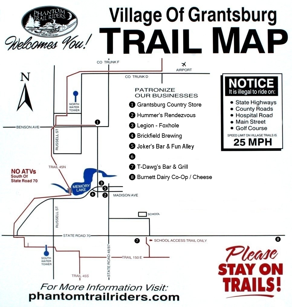 Grantsburg Town Trail Map